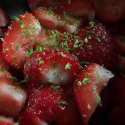 Close-up of food on table