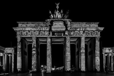 Low angle view of historical building