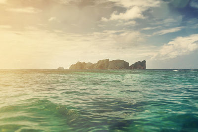 Scenic view of sea against sky