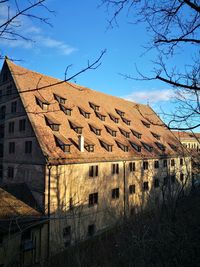 Low angle view of house against sky