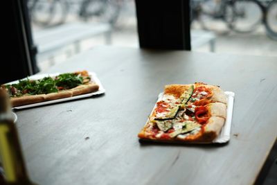 Close-up of served food