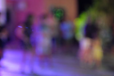 Defocused image of colorful lights