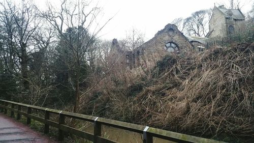 Built structure with trees in background