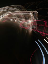 Light trails at night