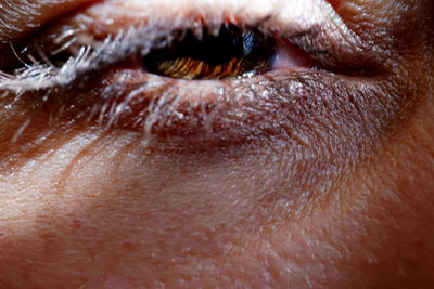 Close-up of man eye