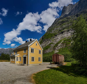 The troll wall or trollveggen, romsdalen valley, rauma, møre og romsdal, norway.