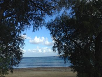 Scenic view of calm sea against sky