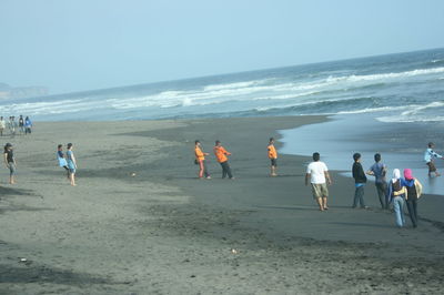 Group of people on beach