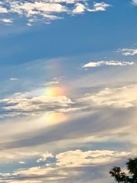 Low angle view of clouds in sky