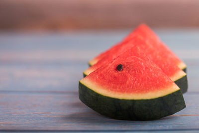 Close-up of fruit on table