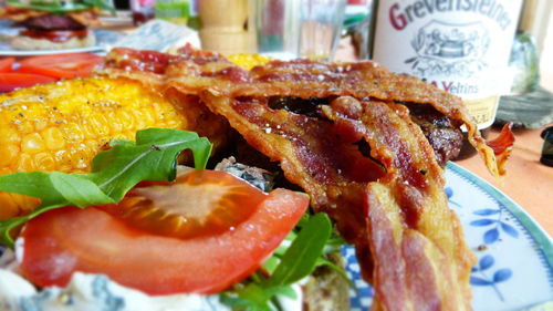 Close-up of food in plate