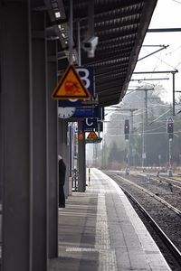 Railroad station platform