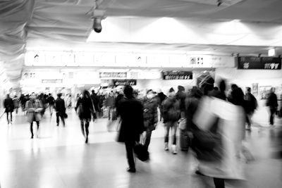 People at subway station