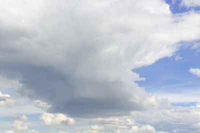 Low angle view of clouds in sky