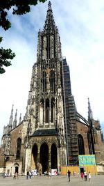 Low angle view of building against sky