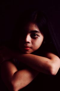 Portrait of young woman