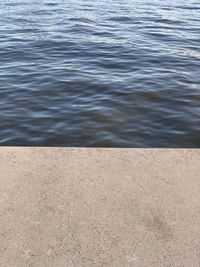 High angle view of sea shore