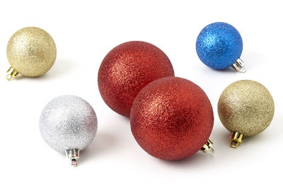 Close-up of fruits on white background