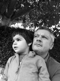 Portrait of father and daughter