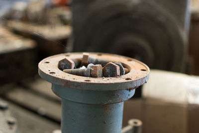 Close-up of rusty metal