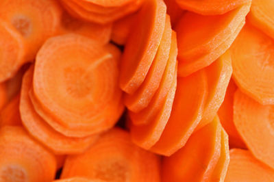 Chopped carrots background