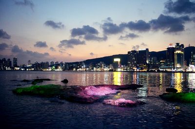 View of city at waterfront