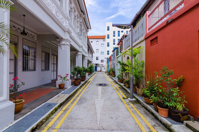 Colorful peranakan house. the word 'peranakan' used by the local people of the malay archipelagos.