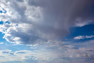 Low angle view of clouds in sky