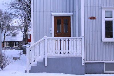 Snow covered house