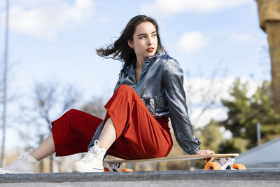 Young woman looking at camera