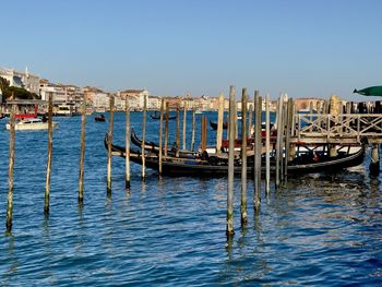 Boats in sea