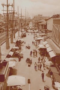 People on road against sky