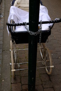 Bicycle on sidewalk