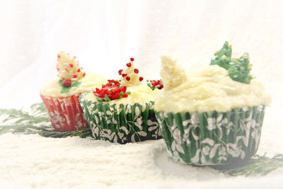 Close-up of cup cakes