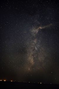 Low angle view of stars in sky