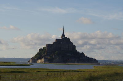 View of cathedral against cloudy sky