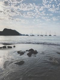 Scenic view of sea against sky