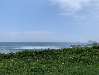 Scenic view of sea against sky