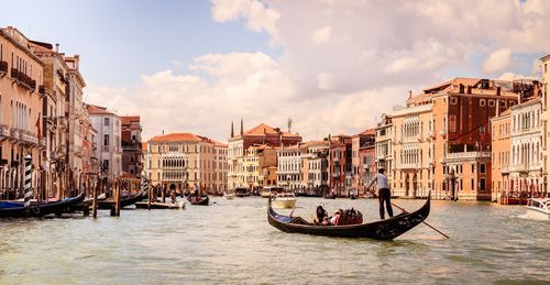 Boats in canal