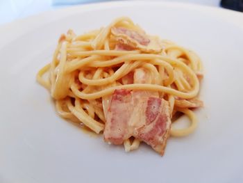 Close-up of noodles with pasta