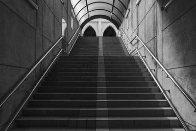 Low angle view of staircase in building