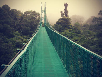 View of suspension bridge against sky