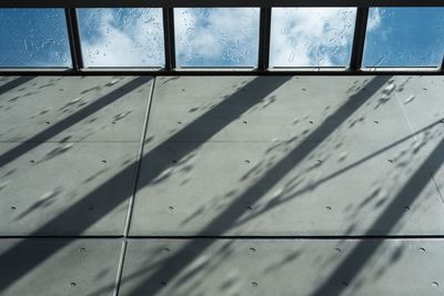 Close-up of window against sky