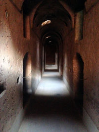 Empty corridor of building