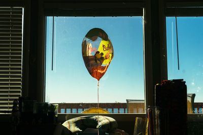 Close-up of balloon against sky