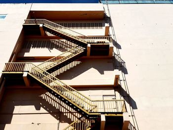 Low angle view of staircase in building