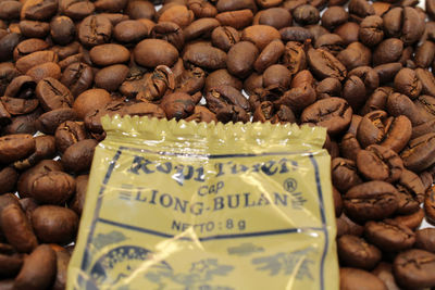 Full frame shot of coffee beans