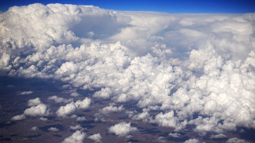 Aerial view of cloudscape