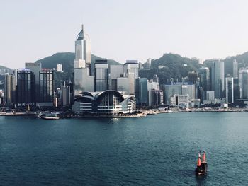 View of buildings at waterfront