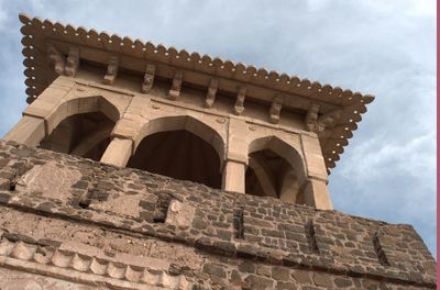 Low angle view of old built structure